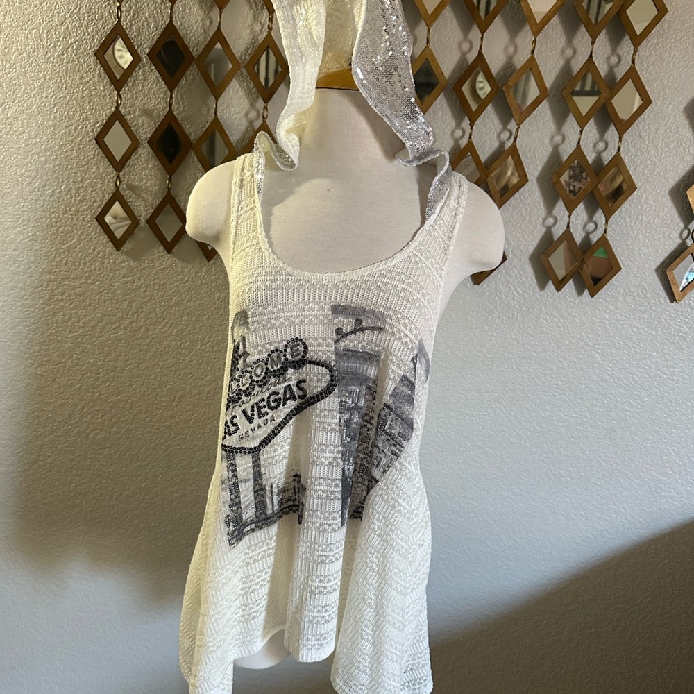 Elegant Bling Las Vegas Graphic Tank Top